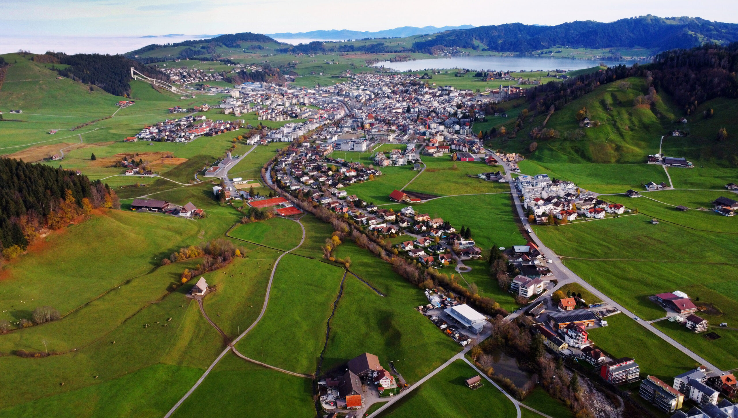 Drohnenfoto Carografik Einsiedeln Sihlsee